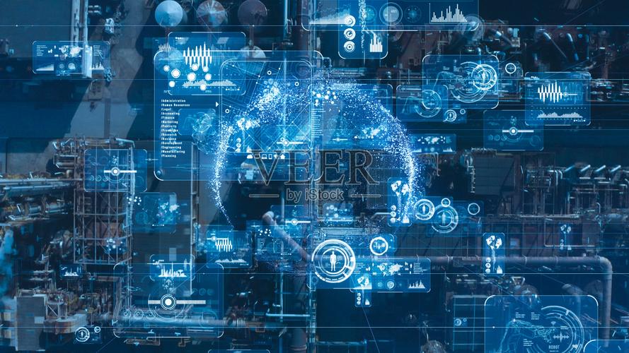 工业技术的概念通信网络40行业工厂自动化照片摄影图片